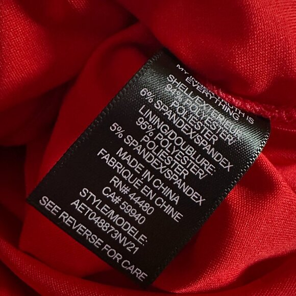 NWT AFRM Rouge Assunta Bodysuit Red size Medium - Picture 6 of 6